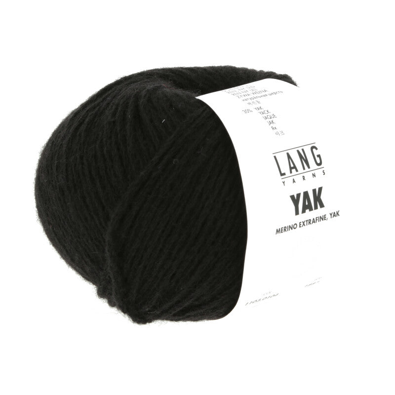 Lang Yarns Yak – 50g / 120m – Black (0104)