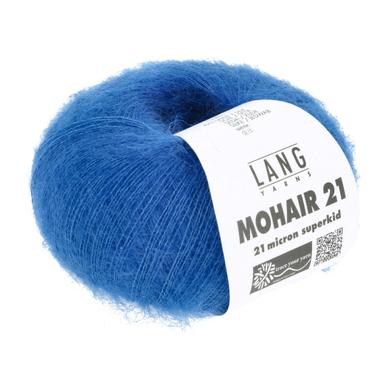 Lang Yarns Mohair 21 Yarn, 375m / 25g – Royal (0006)