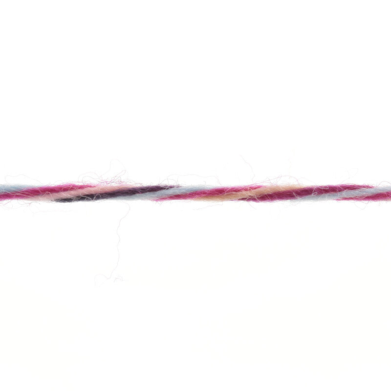Lang Yarns Move 4-ply – 100g / 400m – Lightblue/Hotpink/Pumpkin/Turquoise (0023) – yarn texture