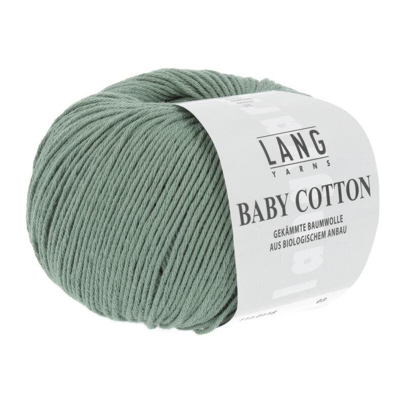 Lang Yarns Baby Cotton – 50g / 180m – Sage (0118)
