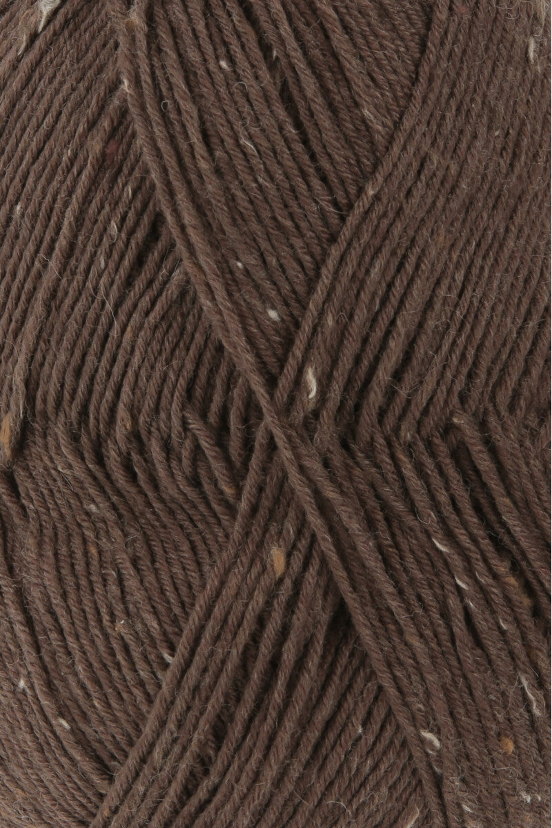 Lang Yarns Super Soxx Tweed 6-ply – 150g / 410m – Brown (0068) – detail
