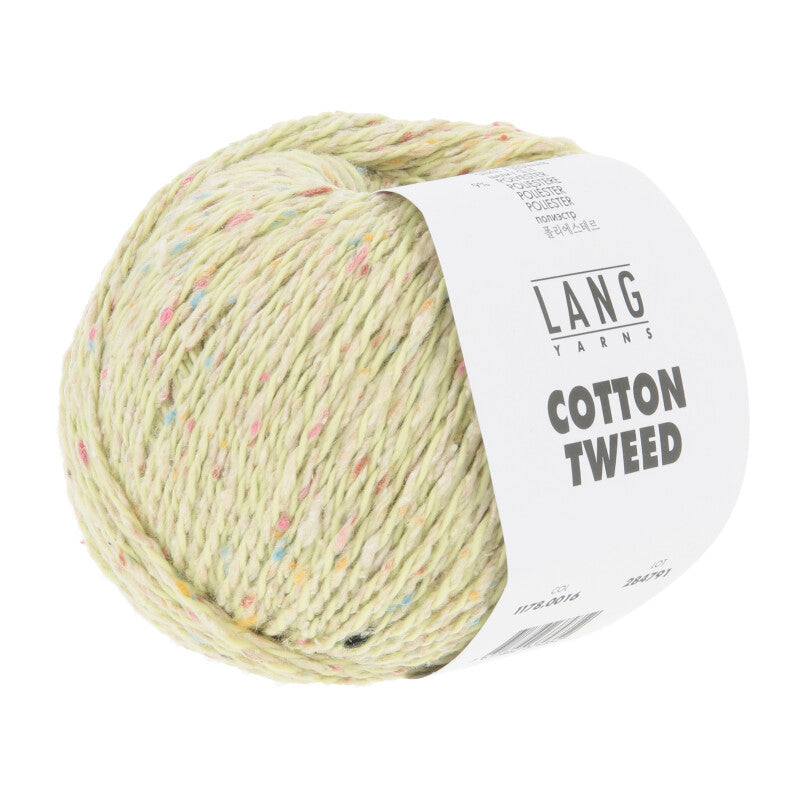 Lang Yarns Cotton Tweed – 50g / 130m – Light Green (0016)