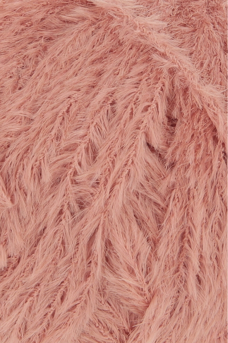 Lang Yarns Velvet – 50g / 170m – Salmon Orange (0030) – detail