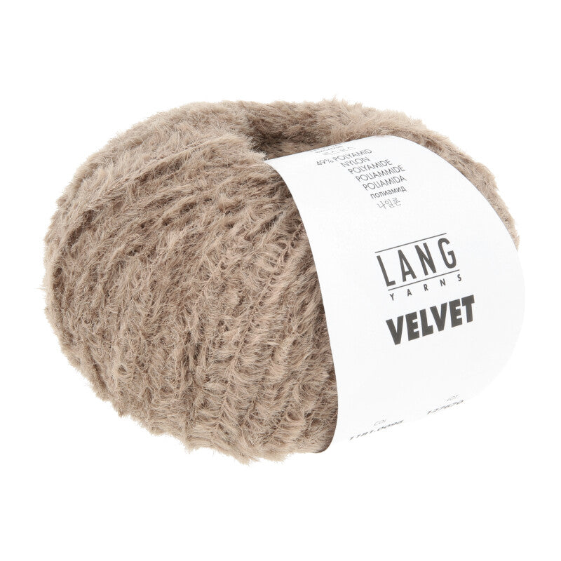 Lang Yarns Velvet – 50g / 170m – Light Brown (0096)