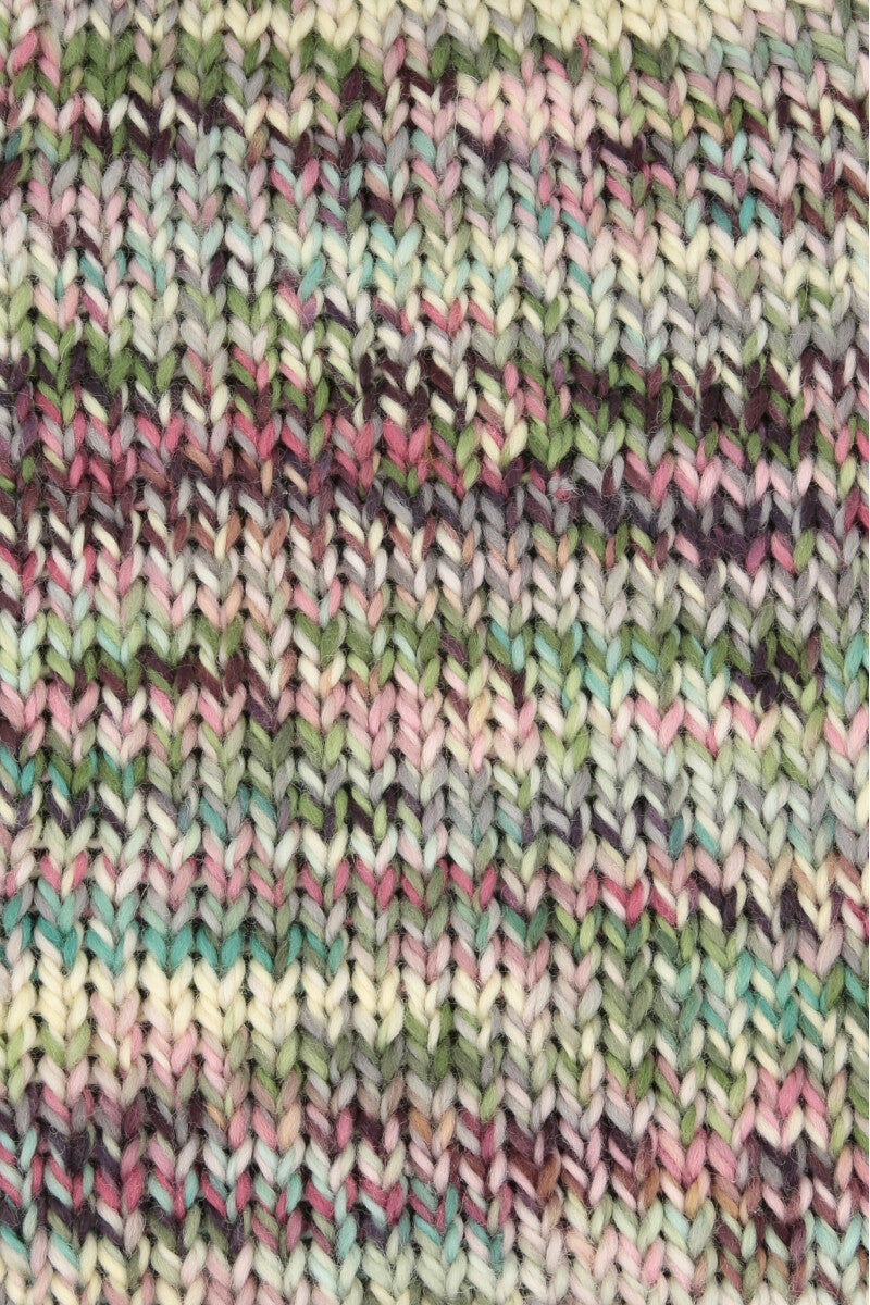 Lang Yarns Twister – 100g / 100m – Turquoise/Green/Aubergine (0003) – detail