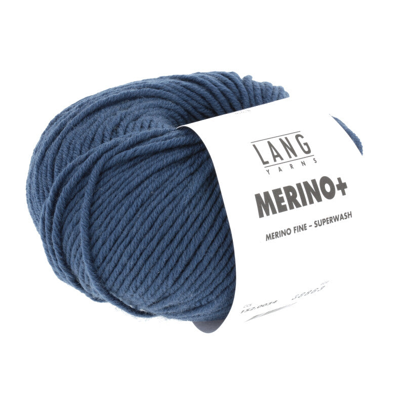 Lang Yarns Merino+ – 50g / 90m – Smoke Bleu (0034)