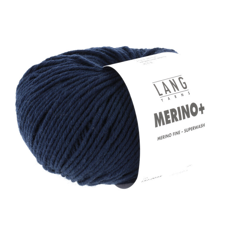 Lang Yarns Merino+ – 50g / 90m – Blue Marine (0035)