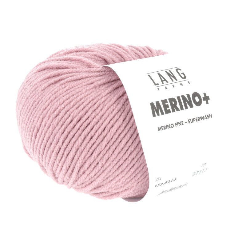 Lang Yarns Merino+ – 50g / 90m – Rosé (0219)