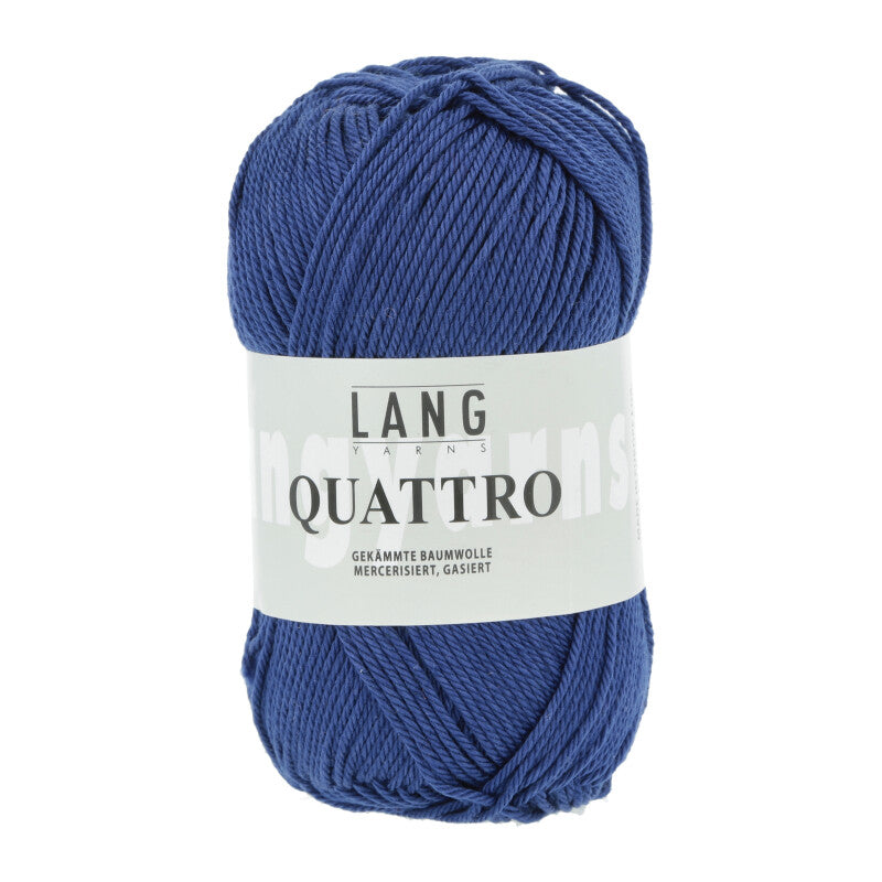 Lang Yarns Quattro – 50g / 120m – Blue Marine (0035)