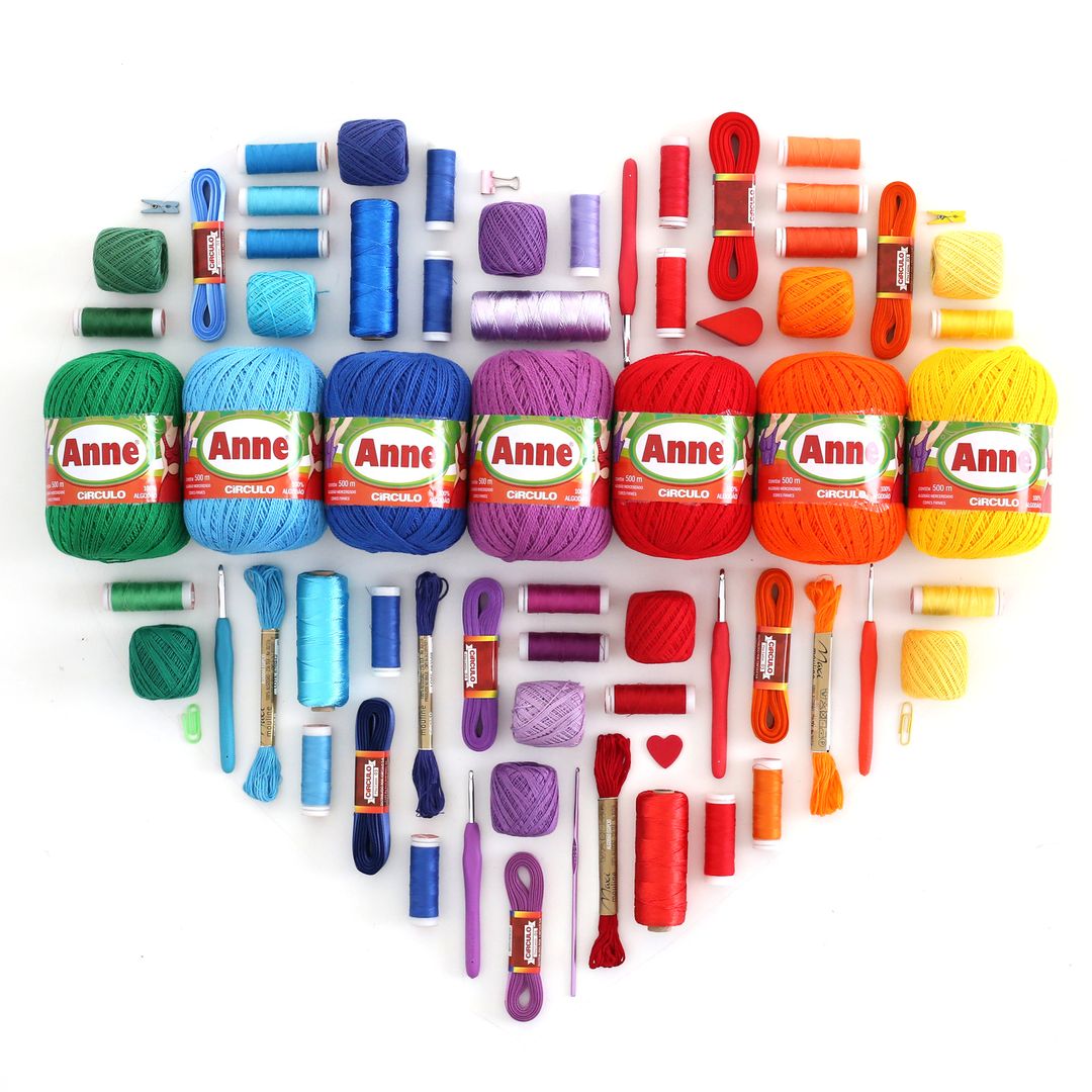 Circulo ANNE Cotton Yarn - vibrant colors.