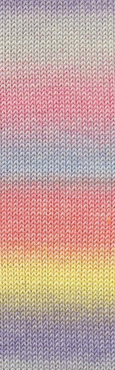 Lang Yarns Merino 120 Dégradé – 50g / 120m – Rose/Yellow (0015) – detail