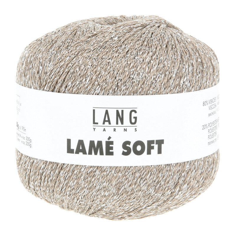Lang Yarns Lamé Soft – 50g / 190m – Beige (0026)