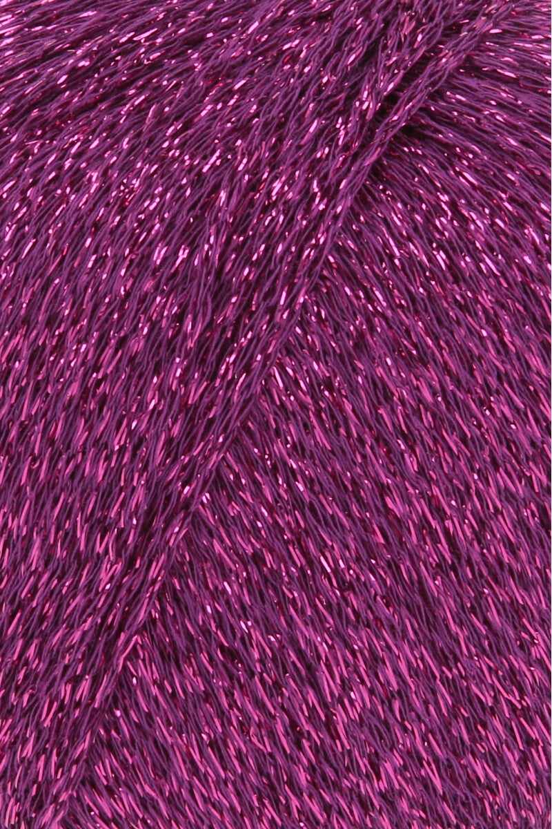 Lang Yarns Lamé Soft – 50g / 190m – Aubergine (0080) – detail