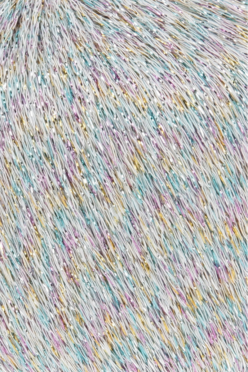 Lang Yarns Lamé Soft – 50g / 190m – Light Grey Multicolor (0103) – C view