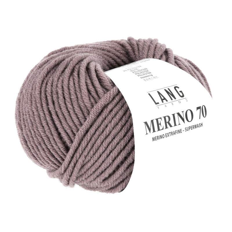 Lang Yarns Merino 70 – 50g / 70m – Dusky Pink (0248)