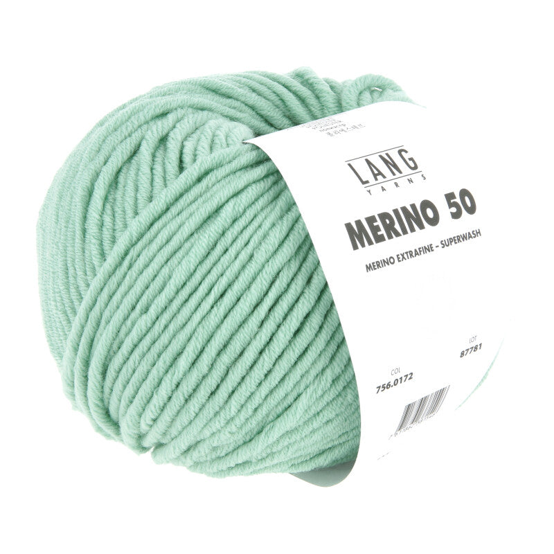 Lang Yarns Merino 50 – 100g / 90m – Seafoam (0172)