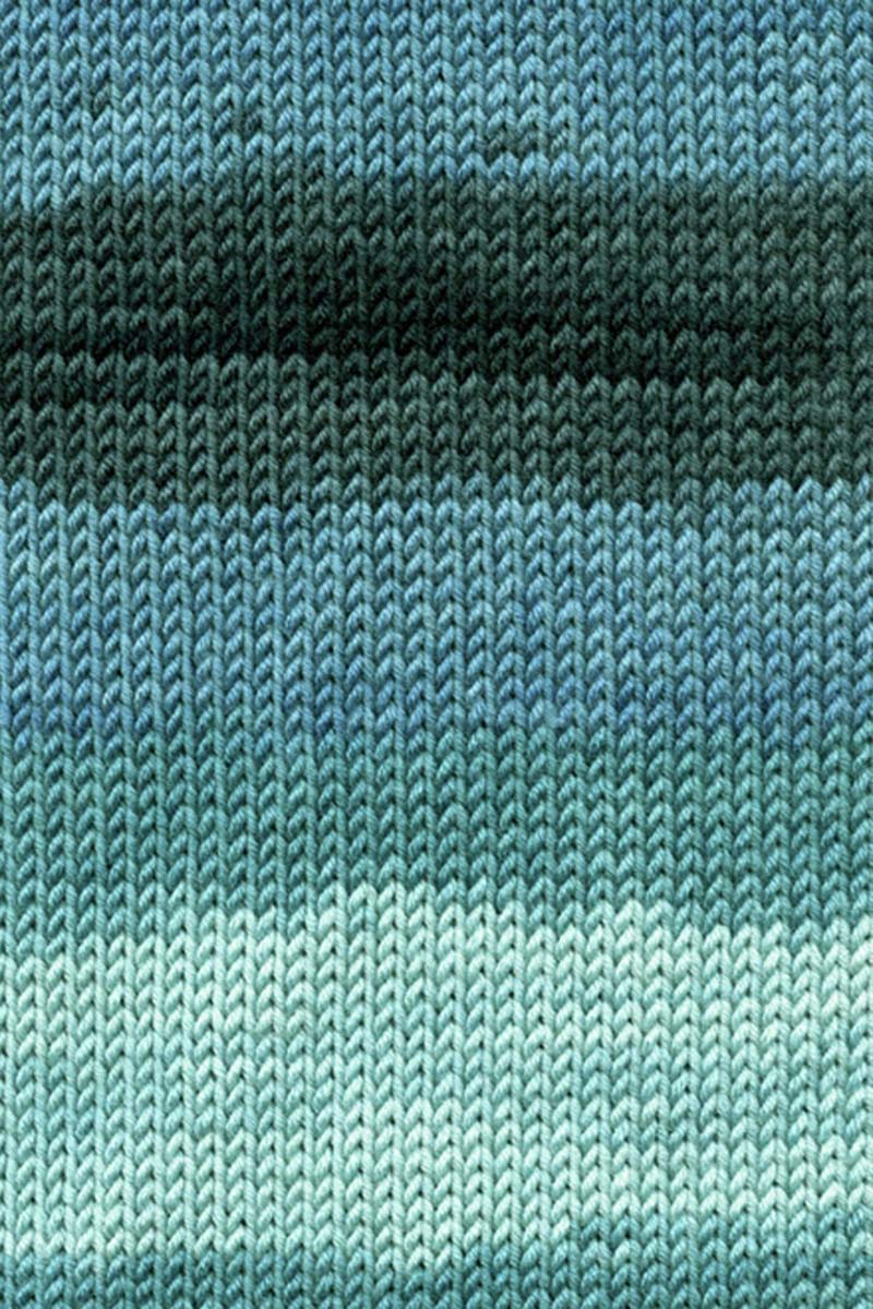 Lang Yarns Merino+ Color – 100g / 180m – Bluegreen/Anthracite (0018) – detail