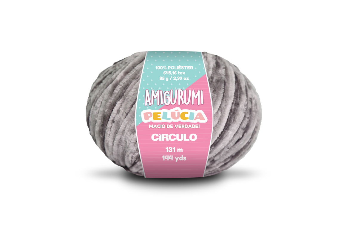 CĂrculo Amigurumi PelĂșcia â Polyester Chenille Yarn (131 m / 85 g)