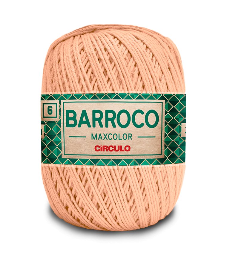 Circulo Barroco Maxcolor Cotton Yarn skein in action.