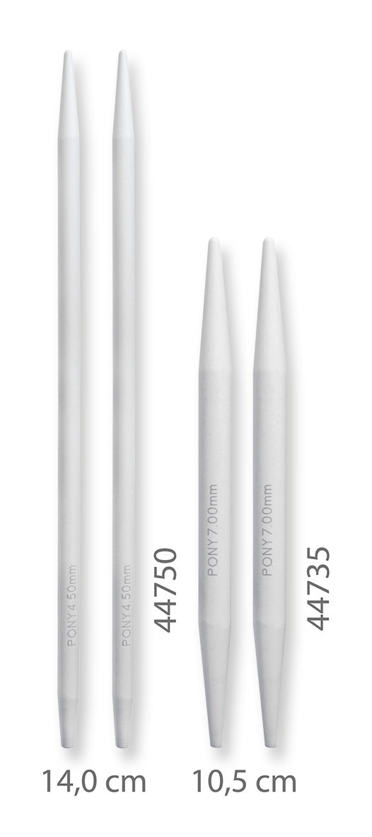 Pony Classic Aluminium Interchangeable Knitting Needle Tips – 10.5 & 14 cm, 14 cm, 4.50 mm – additional product view