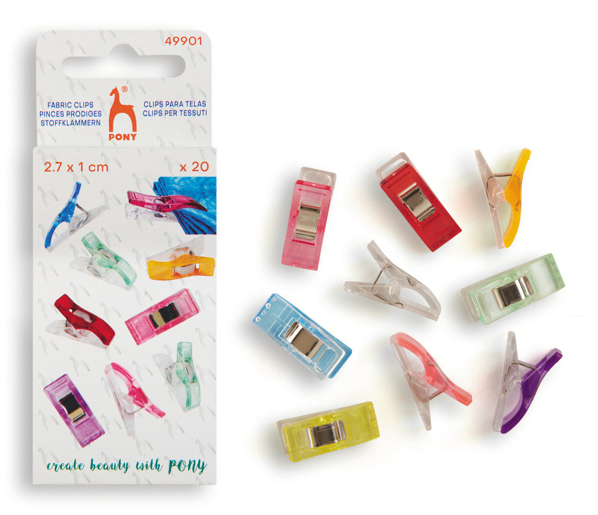 Pony Fabric Clips, Small