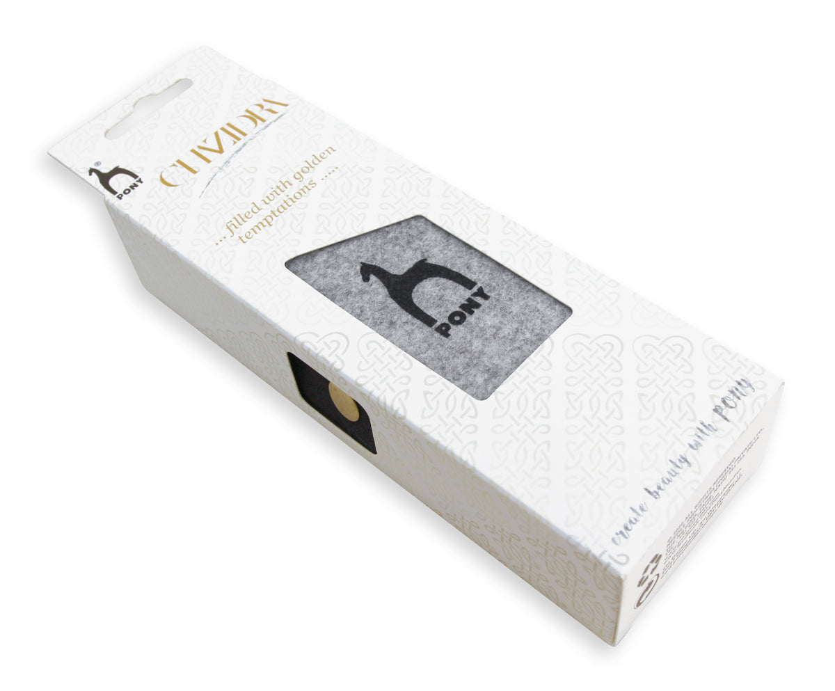 Pony Chazidra Accessories Felt Gift Case – Black/Grey, Black/Grey