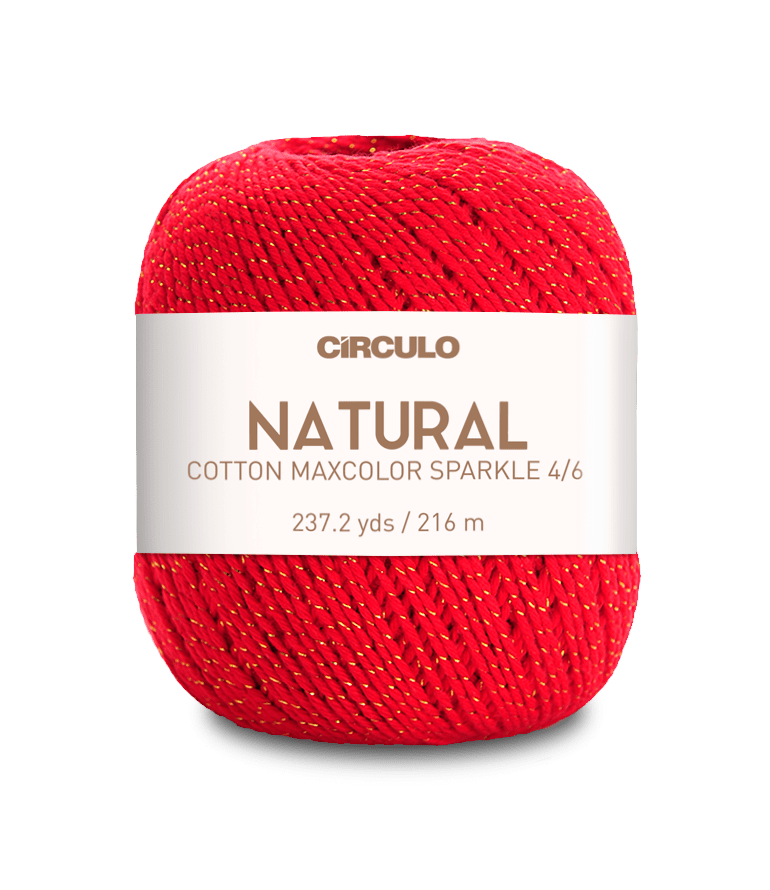 Círculo Barroco Maxcolor Sparkle – Cotton Yarn with Metallic Shine (200g) - Leo Hobby