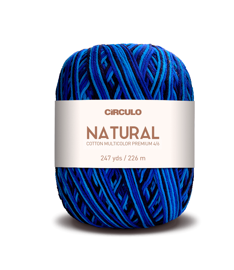 Circulo Barroco Multicolor Premium 4/6, 100% Cotton Yarn for Crochet and Knitting, 226m/200g - Leo Hobby Marketplace