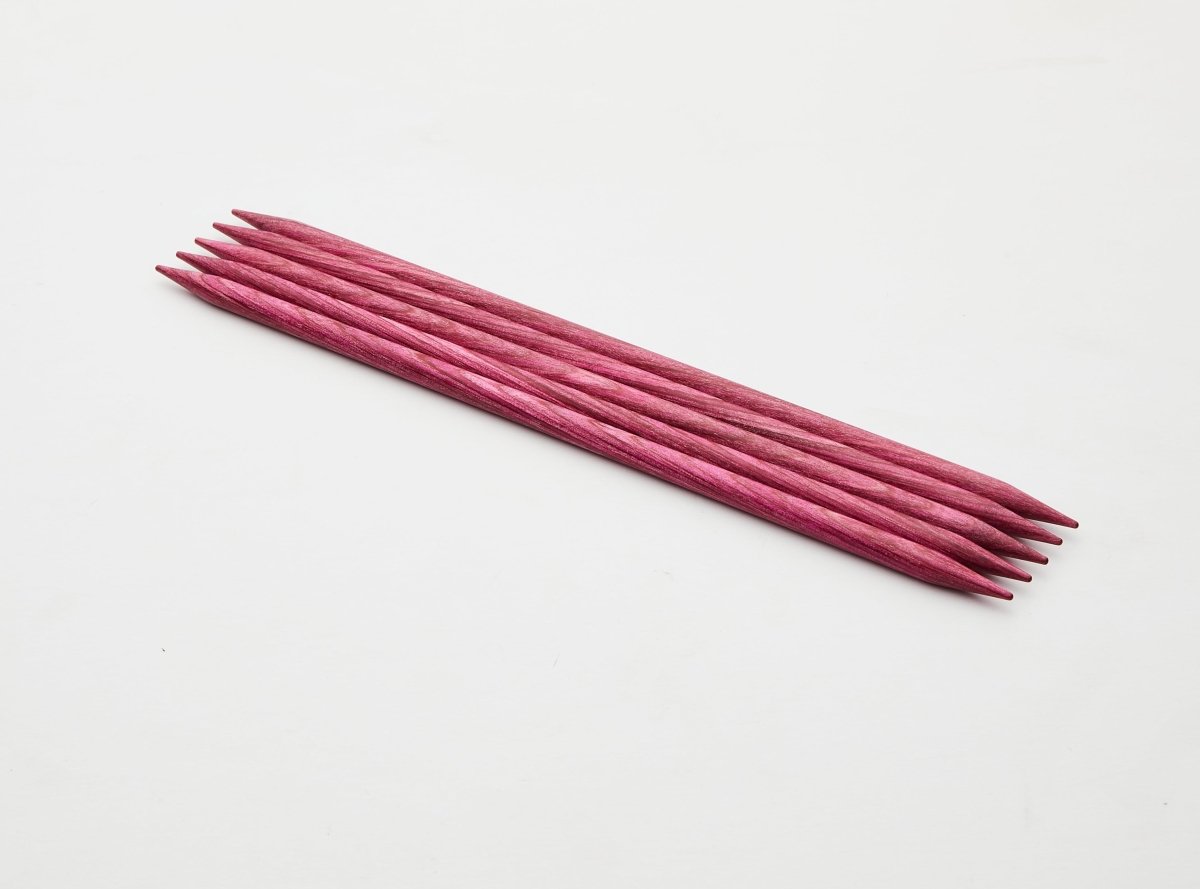 KnitPro Dreamz Double Pointed Needles 15 cm – Birchwood DPNs for Socks & Small Projects - Leo Hobby