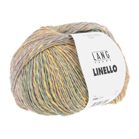 Lang Yarns Linello – 100g / 280m – Salmon/Orange/Turquoise (0302)