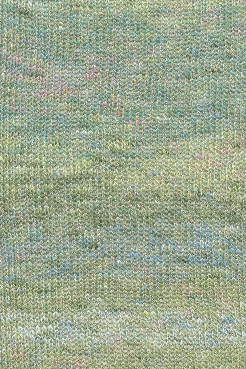 Lang Yarns Linello – 100g / 280m – Emerald/Baby Blue/Green (0305) – detail