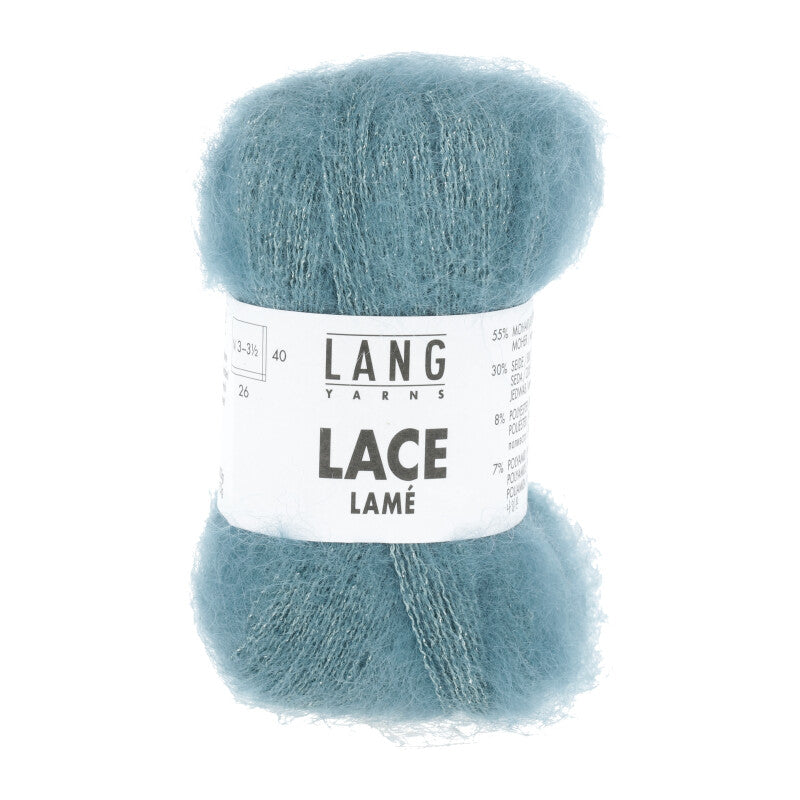 Lang Yarns Lace Lamé – 25g / 310m – Atlantic (0074)