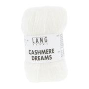 Lang Yarns Cashmere Dreams Yarn, 290m / 25g – White (0001)