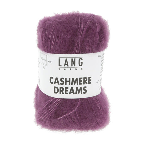 Lang Yarns Cashmere Dreams Yarn, 290m / 25g – Eggplant (0080)