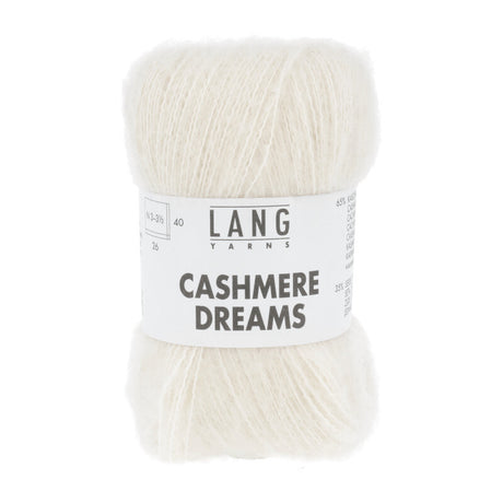 Lang Yarns Cashmere Dreams Yarn, 290m / 25g – Offwhite (0094)