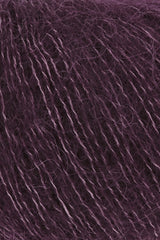 Lang Yarns Zen – 25g / 200m – Eggplant (0080) – detail