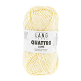 Lang Yarns Quattro Lamé – 50g / 120m – Light Yellow (0012)