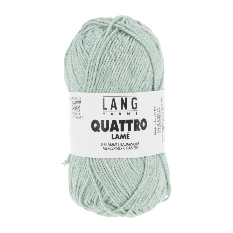 Lang Yarns Quattro Lamé – 50g / 120m – Ivy (0093)