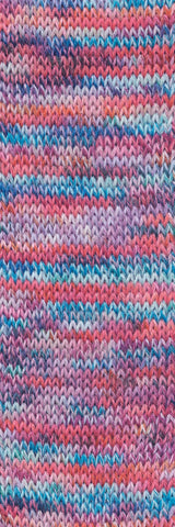 Lang Yarns Footprints – 100g / 400m – Lilac/Berry/Blue (0018) – detail