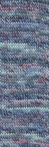 Lang Yarns Footprints – 100g / 400m – Bordeaux/Grey/Lavender (0021) – detail