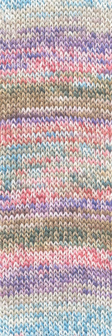 Lang Yarns Footprints – 100g / 400m – Lavender/Rose/Skyblue (0023) – C view