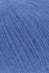 Lang Yarns Mohair 21 Yarn, 375m / 25g – Blue (0010), yarn texture