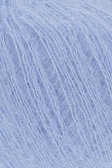 Lang Yarns Mohair 21 Yarn, 375m / 25g – Light Blue (0021), yarn texture