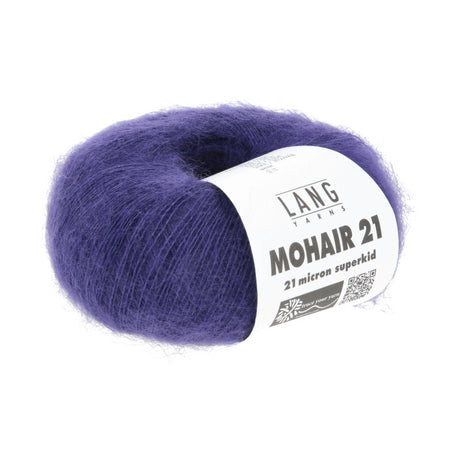 Lang Yarns Mohair 21 Yarn, 375m / 25g – Royal Purple (0190)
