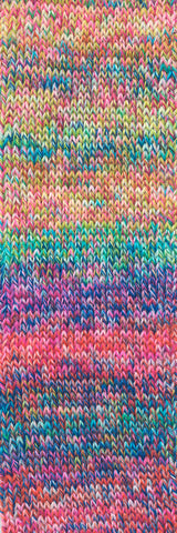 Lang Yarns Move 4-ply – 100g / 400m – Hotpink/Green/Royal/Orange (0025) – detail
