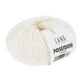 Lang Yarns Poseidon yarn, Offwhite, colour 0002, ball photograph