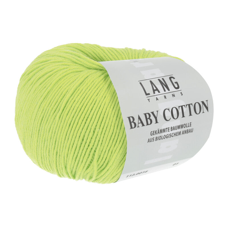 Lang Yarns Baby Cotton – 50g / 180m – Light Green (0016)