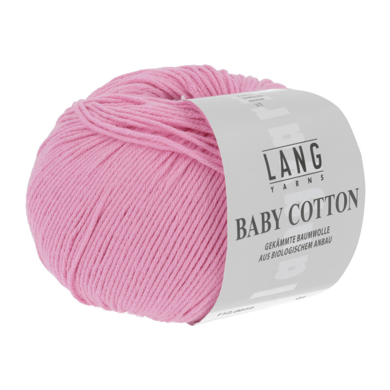 Lang Yarns Baby Cotton – 50g / 180m – Pink (0019)