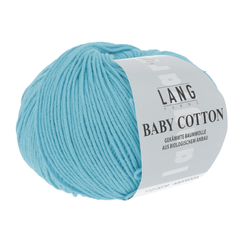 Lang Yarns Baby Cotton – 50g / 180m – Light Turquoise (0079)