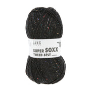 Lang Yarns Super Soxx Tweed 6-ply – 150g / 410m – Black (0004)